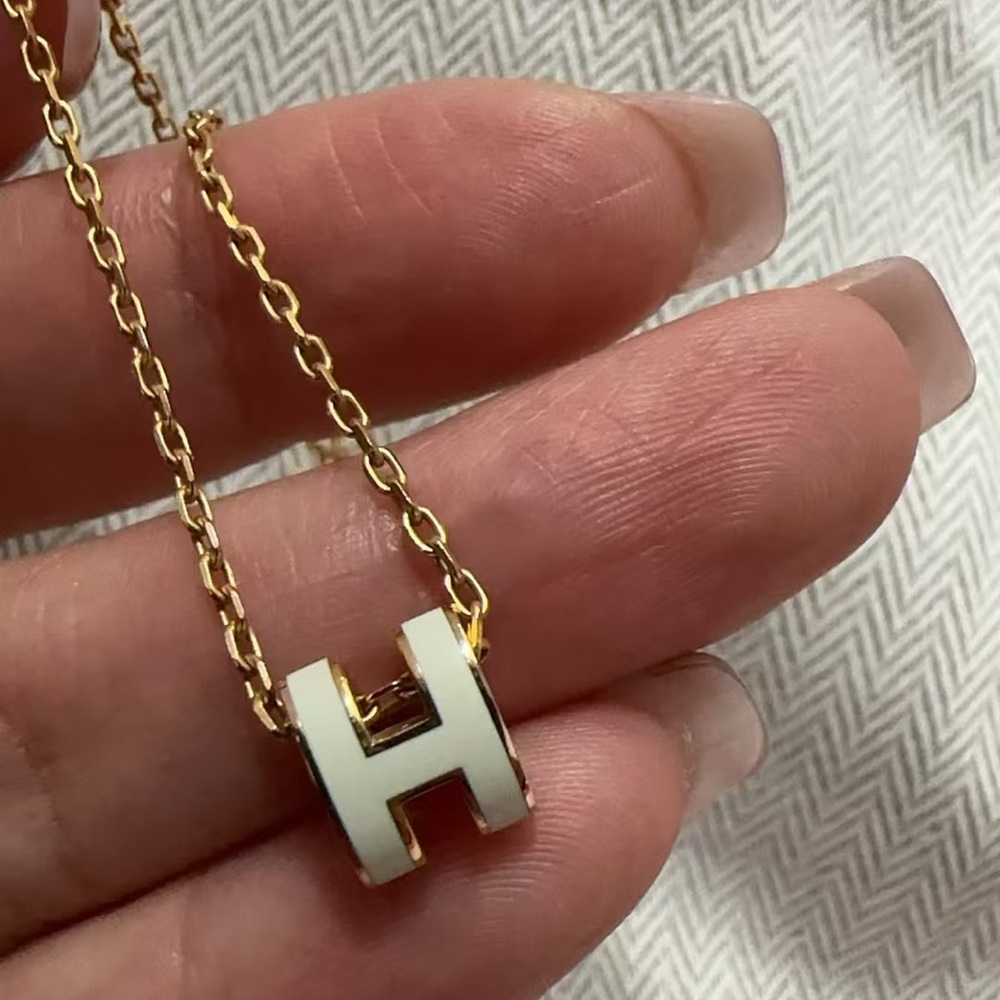 AUTH Hermes Mini Pop Necklace